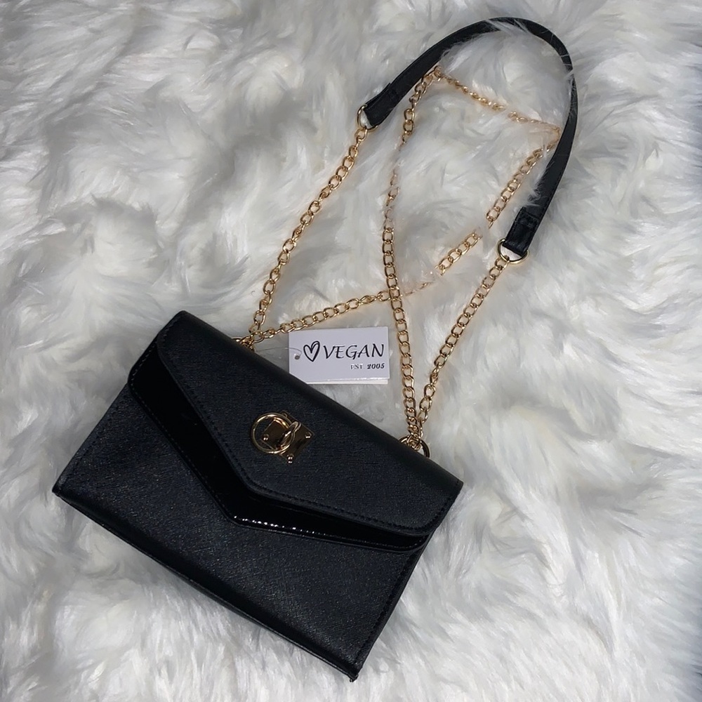 Black Shoulder Purse - Picture 3 of 4